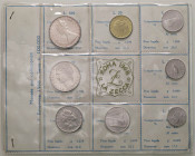 REPUBBLICA ITALIANA - Repubblica Italiana (monetazione in lire) (1946-2001) - Serie zecca 1968 Mont. 1 R In confezione - 8 valori
FDC