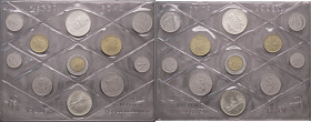 REPUBBLICA ITALIANA - Repubblica Italiana (monetazione in lire) (1946-2001) - Serie zecca 1988 Mont. 25 R In confezione - 11 valori
FDC