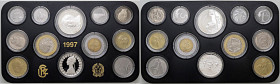 REPUBBLICA ITALIANA - Repubblica Italiana (monetazione in lire) (1946-2001) - Serie zecca 1997 Mont. 34 12 valori Senza confezione esterna
FS