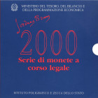 REPUBBLICA ITALIANA - Repubblica Italiana (monetazione in lire) (1946-2001) - Serie zecca 2000 Mont. 37 In confezione - 12 valori
FDC