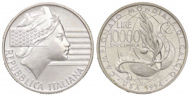REPUBBLICA ITALIANA - Repubblica Italiana (monetazione in lire) (1946-2001) - 10.000 Lire 1994 - Mondiali di calcio Mont. 47 AG In confezione
FDC