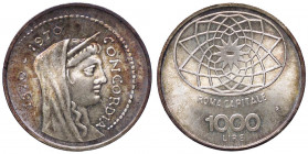 REPUBBLICA ITALIANA - Repubblica Italiana (monetazione in lire) (1946-2001) - 1.000 Lire 1970 - Roma Capitale Mont. 6 AG Colpetto - Splendida patina
...