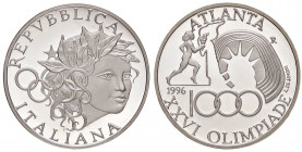 REPUBBLICA ITALIANA - Repubblica Italiana (monetazione in lire) (1946-2001) - 1.000 Lire 1996 - Olimpiadi Mont. 52bis NC AG In confezione
FS