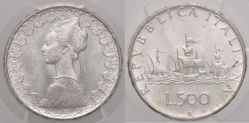 REPUBBLICA ITALIANA - Repubblica Italiana (monetazione in lire) (1946-2001) - 500 Lire 1966 - Caravelle Mont. 9 AG Sigillata PCGS MS64
FDC