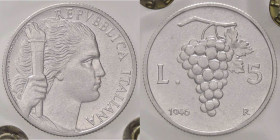 REPUBBLICA ITALIANA - Repubblica Italiana (monetazione in lire) (1946-2001) - 5 Lire 1946 Mont. 3 RR IT Sigillata Gianfranco Erpini
FDC