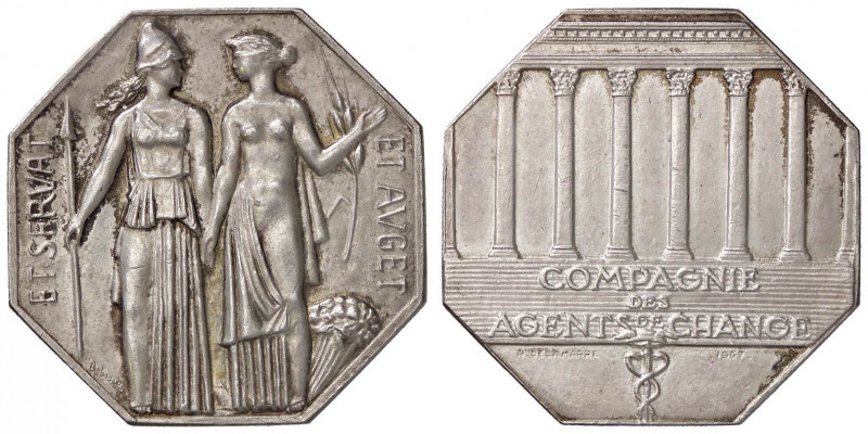 MEDAGLIE ESTERE - FRANCIA - Quinta Repubblica (1959) - Medaglia 1967 - Agenti di...
