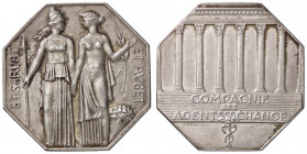 MEDAGLIE ESTERE - FRANCIA - Quinta Repubblica (1959) - Medaglia 1967 - Agenti di cambio (AG g. 21,15) Ø 32
qFDC