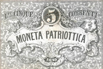 CARTAMONETA - LOMBARDO-VENETO - Moneta Patriottica di Venezia - Serie 1848 - 4 biglietti Gav. 42-44-46-48
qBB