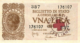 CARTAMONETA - BIGLIETTI DI STATO - Luogotenenza (1944-1946) - Lira 23/11/1944 Alfa 18; Lireuro 5B Bolaffi/Cavallaro/Giovinco Forellini - CRI
SPL+
