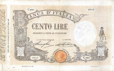 CARTAMONETA - BANCA d'ITALIA - Vittorio Emanuele III (1900-1943) - 100 Lire - Barbetti con matrice 13/11/1919 Alfa 305; Lireuro 15/33 Stringher/Sacchi...