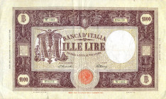 CARTAMONETA - BANCA d'ITALIA - Repubblica Italiana (monetazione in lire) (1946-2001) - 1.000 Lire - Barbetti (testina) 12/10/1946 Alfa 639; Lireuro 51...