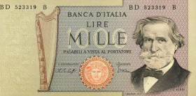 CARTAMONETA - BANCA d'ITALIA - Repubblica Italiana (monetazione in lire) (1946-2001) - 1.000 Lire - Verdi 2° tipo 10/05/1979 Alfa 723; Lireuro 56F Baf...