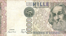 CARTAMONETA - BANCA d'ITALIA - Repubblica Italiana (monetazione in lire) (1946-2001) - 1.000 Lire - Marco Polo 18/01/1988 Alfa 731; Lireuro 57E Taglio...