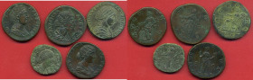 LOTTI - Imperiali Sesterzio di Faustina I, Faustina II (2), Lucilla e asse di Faustina II Lotto di 5 monete ritoccate
MB÷BB
