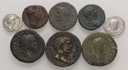LOTTI - Imperiali 3 sesterzi, 2 denari, 3 assi Lotto di 8 monete
med. MB