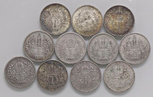 LOTTI - Estere AUSTRIA - Corona 1893-1916, lotto di 11 monete tutte date diverse
MB÷SPL