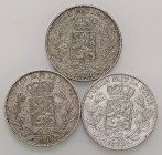 LOTTI - Estere BELGIO - 5 franchi 1868-1870-1873 Lotto di 3 monete
BB÷SPL