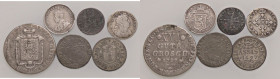 LOTTI - Estere GERMANIA - 16 groschen 1797 (appiccagnolato), Cipro, Svizzera (3), Francia Lotto di 6 monete
med. MB
