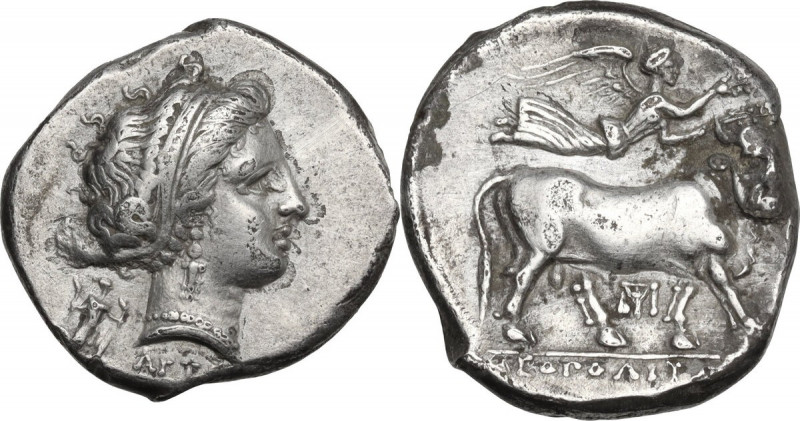 Greek Italy. Central and Southern Campania, Neapolis. AR Didrachm, c. 300 BC. Ob...