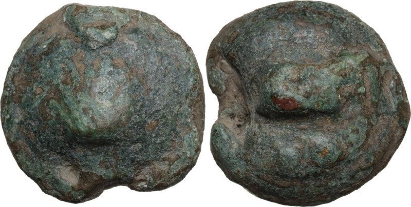 Greek Italy. Northern Apulia, Luceria. Heavy series. AE Cast Biunx, c. 225-217 B...
