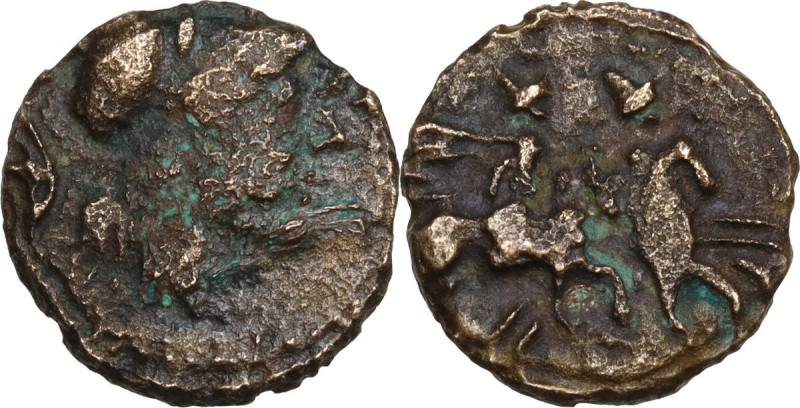 Greek Italy. Southern Apulia, Caelia. AE Semuncia, c. 220-150 BC. Obv. Head of A...