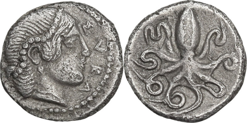 Sicily. Syracuse. Second Democracy (466-405 BC). AR Litra, c. 460-450 BC. Obv. Σ...