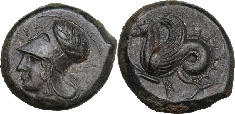 Sicily. Syracuse. Dionysios I to Dionysios II. AE Hemilitron, 375-344 BC. Obv. [...