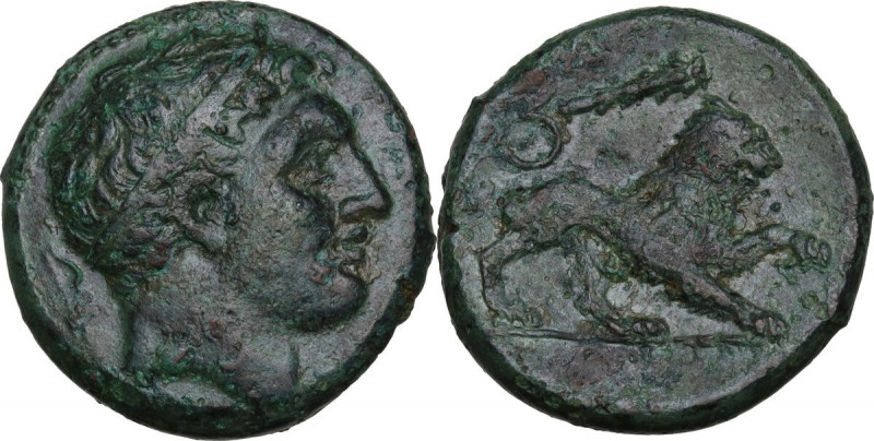 Sicily. Syracuse. Fourth Democracy (c.289-287 BC). AE 22 mm. Obv. ΣYPΑΚΟΣΙΩΝ. He...