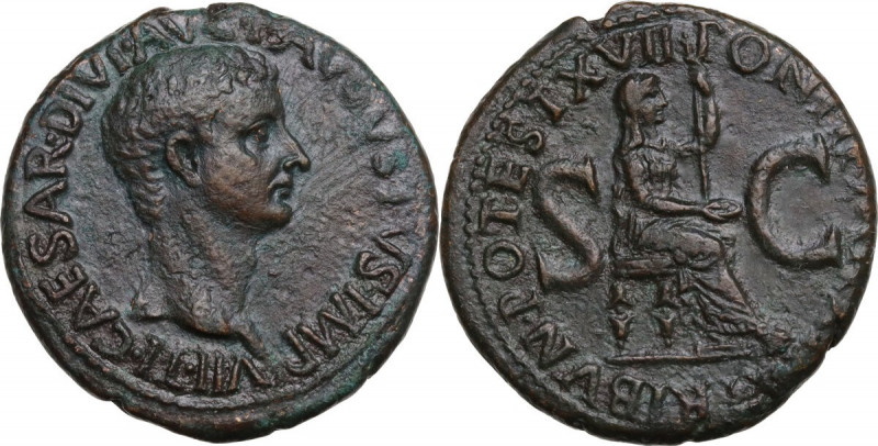 Tiberius (14-37 AD). AE As, Rome mint, 15-16 AD. Obv. CAESAR DIVI AVG F AVGVSTVS...