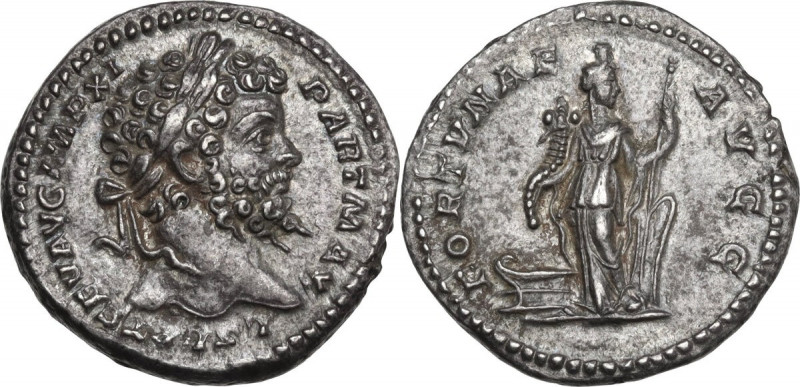 Septimius Severus (193-211). AR Denarius, Rome mint, 198 AD. Obv. L SEPT SEV AVG...