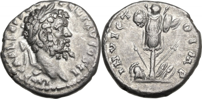 Septimius Severus (193-211). AR Denarius, Emesa mint, c. 194- 5 AD. Obv. IMP CAE...