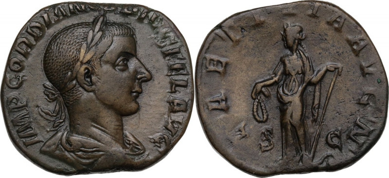 Gordian III (238-244). AE Sestertius, Rome mint. Obv. IMP GORDIANS PIVS FEL AVG....