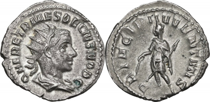 Herennius Etruscus as Caesar (251 AD). AR Antoninianus, Rome mint. Obv. Q. HER E...