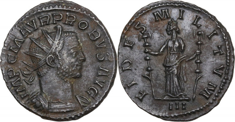 Probus (276-282). BI Antoninianus, Lugdunum mint. Obv. IMP C M AVR PROBVS AVG. R...