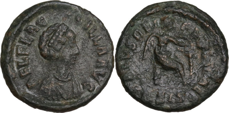 Aelia Flaccilla, wife of Theodosius I (died 386 AD). AE 12.5mm. Siscia mint. Obv...