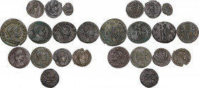 The Roman Empire. Multiple lot of twelve (12) unclassified AE coins. AE.