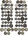 Lotto di trentasette (37) monete medievali da classificare. MI. In prevalenza sono state notate emissioni Toscane