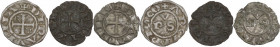 Lotto di tre (3) denari (XIII-XIV sec). Ravenna, Rimini e Ancona. MI.