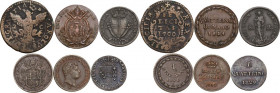 Italia. Lotto multiplo di sei (6) monete da calssificare. Buona conservazione.