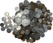 Lotto di circa quattrocentotrenta (430) monete del Regno d'Italia di Vittorio Emanuele III. (31) 2 lire, (56) lire, (25) 50 centesimi, (250) 10 centes...