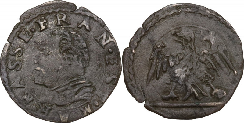 Massa Lombarda. Francesco d'Este (1550-1578). Sesino. CNI 77/82; MIR (Emilia) 45...