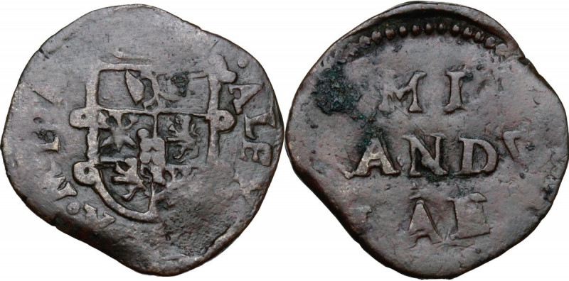 Mirandola. Alessandro II Pico (1637-1691). Bolognino. CNI 39/56; MIR (Emilia) 60...