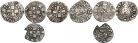 Roma. Lotto di quattro (4) Bolognini di Urbano V (1362-1370), Gregorio XI (1370-1378) e Martino V (1417-1431). AG.