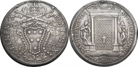 Roma. Clemente X (1670-1676), Emilio Bonaventura Altieri. Piastra 1675 per l'Anno Santo. CNI 34; M. 16; Berm. 2005. AG. 31.83 g. 44.00 mm. Proveniente...