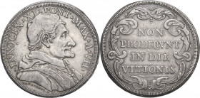 Roma. Innocenzo XI (1676-1689), Benedetto Odescalchi. Piastra A. VII. CNI -; M. 36; Berm. 2087. AG. 31.70 g. 44.00 mm. Bel BB+.