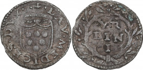 Urbino. Lorenzo de' Medici (1516-1519). Quattrino. CNI tav. XVIII, 2; Cav. 81. MI. 0.72 g. 17.50 mm. BB+.