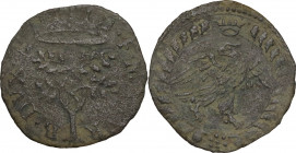 Urbino. Francesco Maria II della Rovere (1574-1624). Quattrino. CNI 231; Cav. 236. MI/AE. 0.45 g. 16.00 mm. qSPL.