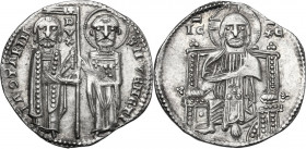 Venezia. Iacopo Contarini (1275-1280). Grosso matapan. CNI tav. II, 18; Paol. 1. AG. 2.16 g. 20.50 mm. SPL.