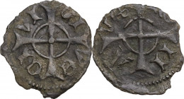 Verona. Antonio e Bartolomeo della Scala (1375-1381). Denaro piccolo. CNI 1; Rizzolli-Pigozzo Vr40; Perini 25. MI. 0.22 g. 12.00 mm. R. BB.