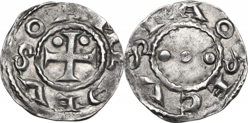 Amedeo III (1103-1148). Denaro secusino I tipo, Susa. MIR (Savoia) 15; Sim. 5; B...